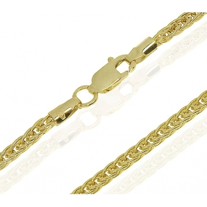 Złoty Łańcuszek damski splot 3,5mm Lisi Ogon 45cm pr.585